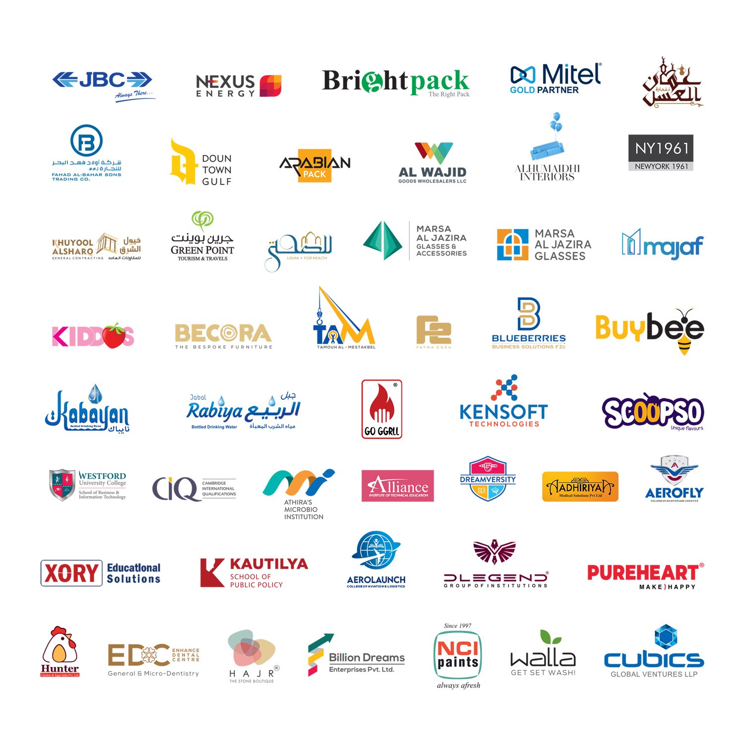 HeaderCs clients logo board one